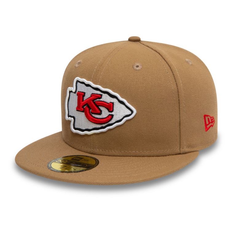 Gorras New Era 59fifty Marrom - Kansas City Chiefs NFL Draft Beige 35298NJRZ